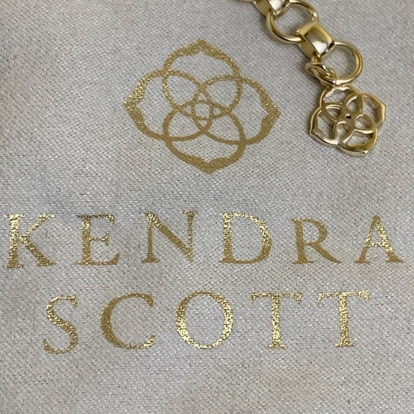 Kendra Scott NWT Jolie Gray Illusion 14K Gold-Plated Statement Necklace +Pouch - Picture 12 of 16